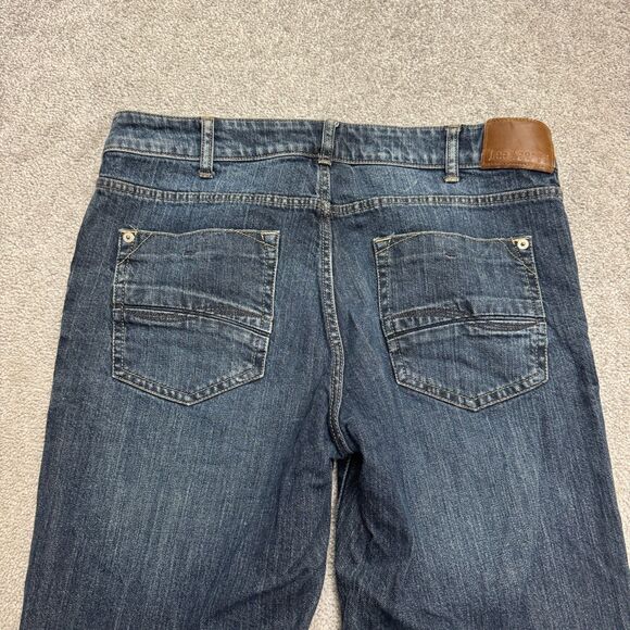 Lee Modern Series L342 Straight Leg Denim jeans 34x32 Blue Dark Wash Casual - Picture 4 of 15